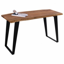 Κονσόλα Alicia HM8172.11 Από Μασίφ Ξύλο Ακακίας 130x47x77cm Natural Μέταλλο,Ξύλο