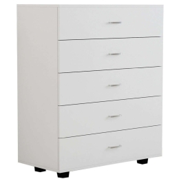 Συρταριέρα Με 5 Συρτάρια HM8995.03 80x40x100cm White