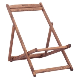 Σεζλόνγκ Λήμνος HM5798.01 Χωρίς Μπράτσο 55,5x97x105cm Μασίφ Οξιά Εμποτισμού Walnut