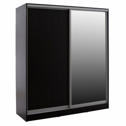 Ντουλάπα Adler HM2437.02 Συρόμενη Με Καθρέπτη 180X60X210cm Wenge Δίφυλλη