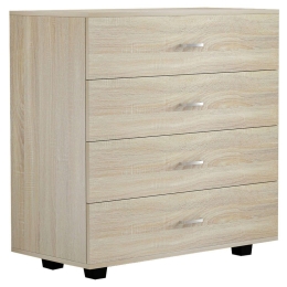 Συρταριέρα Με 4 Συρτάρια HM8996.01 80x40x83cm Sonoma Μελαμίνη