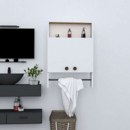 Ντουλάπι Μπάνιου Κρεμαστό HM8990.01 60x15x87cm White Μελαμίνη