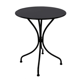 Τραπέζι Στρογγυλό Alpine HM5104.14 Φ60x72cm Black
