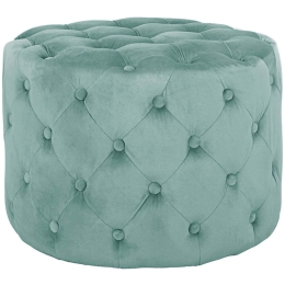 Σκαμπό Kassie Chesterfield HM8406.07 Φ60x43cm Mint