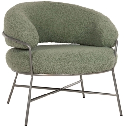 Πολυθρόνα Trudi Μπουκλέ HM8639.27 84x79x76cm Olive