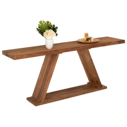 Κονσόλα HM9555 220x50x90cm Teak Natural Ξύλο