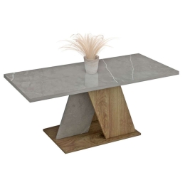 Τραπέζι Σαλονιού Dile HM9528.02 110x55x47cm Texture Grey-Natural Μελαμίνη