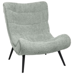 Πολυθρόνα Brym HM9605.05 97x80x100cm Με Ξύλινα Πόδια & Μπουκλέ Ύφασμα Mint-Black Ξύλο,Ύφασμα