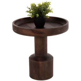 Τραπεζάκι Βοηθητικό Cramm HM9700 Φ45x47cm Dark Brown