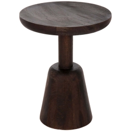 Τραπεζάκι Βοηθητικό Crabb HM9701 Φ40x49,5cm Dark Brown