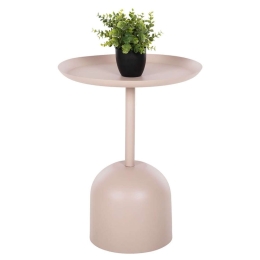 Τραπέζι Βοηθητικό Delbel HM4265.10 Στρογγυλό Φ45,5x58,5cm Ecru Μέταλλο
