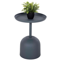 Τραπέζι Βοηθητικό Delbel HM4261.05 Στρογγυλό Φ39,5x53,5cm Dark Blue Μέταλλο