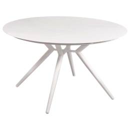 Τραπέζι Higer HM6061.01 Στρογγυλό Φ126x73cm White