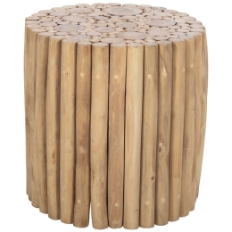 Τραπεζάκι Βοηθητικό Cooter HM9865 Φ39x40,5cm Natural