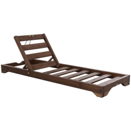Ξαπλώστρα Με Πόδι Ikaria HM6107.01 80x208x100cm Walnut