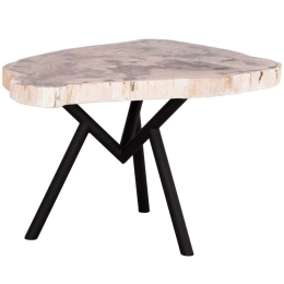 Τραπέζι Σαλονιού Saman HM9930 76x53x45cm Natural-Black