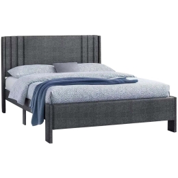 Κρεβάτι Credence (Για Στρώμα 160x200cm) HM685.01 170x217x116cm Grey Διπλό