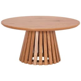 Τραπέζι Σαλονιού Talbert HM18024 Φ80x40,5cm Natural