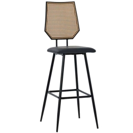Σκαμπό Μπαρ Camilla 058-000073 47,5x58x117cm Natural-Black