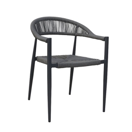 Πολυθρόνα Αλουμινιου Valeria 6.0204 57x57x78cm Grey Zita Plus