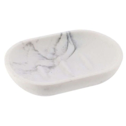 Σαπουνοθήκη Marble 06.64122602 White Πολυρεσίνη