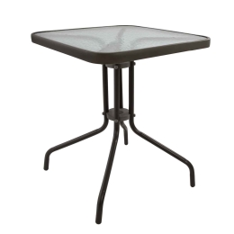 Τραπέζι Figo Μεταλλικό Καφέ Hm5036.02 70Χ70Χ72cm