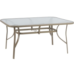 Τραπέζι Κήπου Bruno HM5145.04 150x90x72cm Champagne