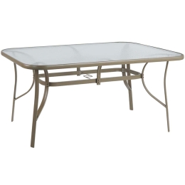 Τραπέζι Κήπου Bruno HM5074.04 160x90x72cm Champagne
