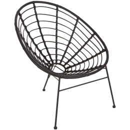 Πολυθρόνα Φωλιά Allegra HM5458.12 73x78x88cm Black