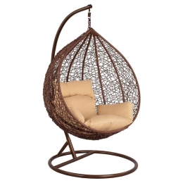 Κρεμαστή Πολυθρόνα HM5289.01 Καφέ 105X80X117cm