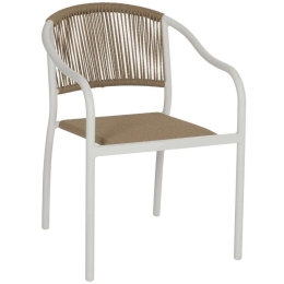 Πολυθρόνα HM5856.01 Με Rattan Wicker 57x63x80cm White