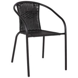 Πολυθρόνα Καρέκλα Camel HM5015.03 50x55x73cm Wicker Black