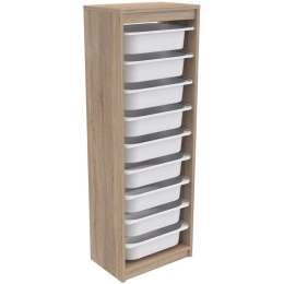 Συρταριέρα Παιδική Sani HM18203.03 45,5x29,6x125cm Sonoma-White