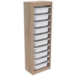 Συρταριέρα Παιδική Sani HM18205.03 45,5x29,6x144cm Sonoma-White