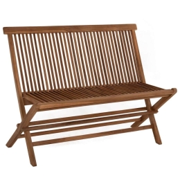 Παγκάκι Kendall HM9541 Πτυσσόμενο 120x62x89cm Από Ξύλο Teak Natural Διθέσιος