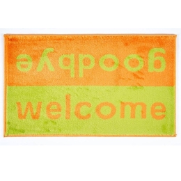 Πατάκι Εισόδου Fashion Welcome 40X67cm Lime Green-Orange Sdim 40X67