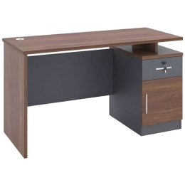 Γραφείο Cassius 072-000080 120x60x75cm Anthracite-Walnut