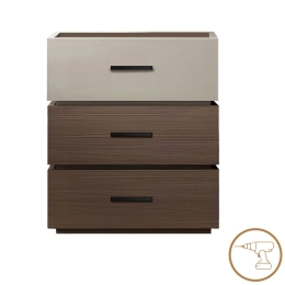 Κομοδίνο Sonlen 072-000106 60x40x66cm Walnut-Beige