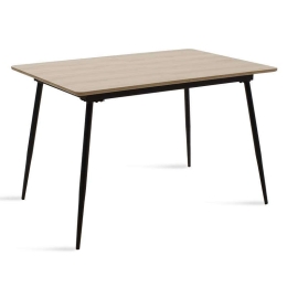 Τραπέζι Shazam Επεκτεινόμενο  096-000001 120-160x80x76cm Sonoma Mdf,Μέταλλο