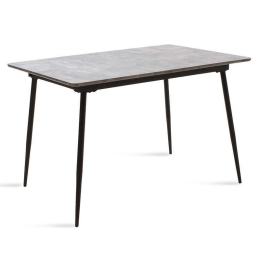 Τραπέζι Shazam Επεκτεινόμενο  096-000002 120-160x80x76cm Grey Cement Mdf,Μέταλλο