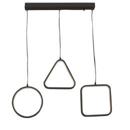 Φωτιστικό Οροφής PWL-0990 099-000092 LED 60W 70x10x100cm Black