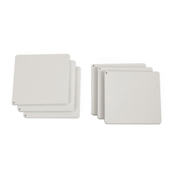 Σουβέρ (Σετ 6Τμχ) 10-10-033 10x10x0,3cm Matte White Pam&Co