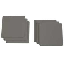 Σουβέρ (Σετ 6Τμχ) 10-10-163 10x10x0,3cm Matte Grey Pam&Co