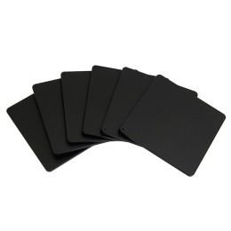 Σουβέρ (Σετ 6Τμχ) 10-10-403 10x10x0,3cm Matte Black Pam&Co