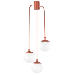 Φωτιστικό Οροφής Κρεμαστό 01104-07 3xE14 40x110cm Copper Luma