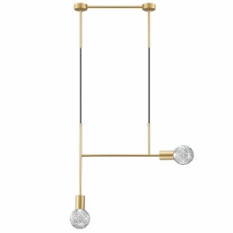 Φωτιστικό Οροφής - Ράγα 01125-05 G9 55x90cm Gold Luma