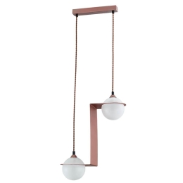 Φωτιστικό Οροφής Κρεμαστό 01136-03Z 30x30cm Copper Luma