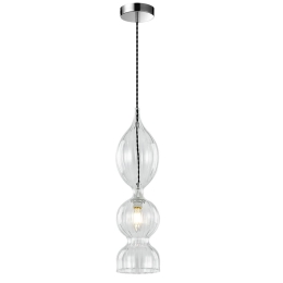 Φωτιστικό Οροφής Κρεμαστό 01150 E14 16x55cm Clear Luma