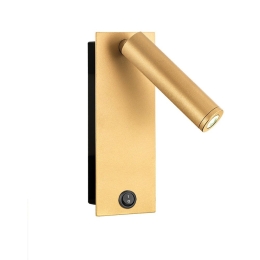 Φωτιστικό Τοίχου 01169-19 LED 2W 3000K 160lm H19cm Gold Luma
