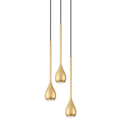Φωτιστικό Οροφής Κρεμαστό 01179-07 GU10 LED D30cm Gold Luma